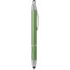 Penna a sfera con touch screen in metallo verde personalizzata B11183V