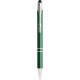 Penna a sfera con touch screen in metallo verde personalizzata B11188V