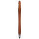 Penna a sfera con touch screen in plastica arancione personalizzata B11197A