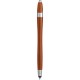 Penna a sfera con touch screen in plastica arancione personalizzata B11197A