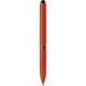 Penna a sfera con touch screen in plastica arancione personalizzata B11230A
