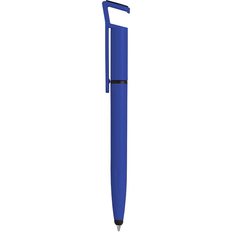 Penna a sfera con touch screen in plastica blu royal personalizzata B11207BL
