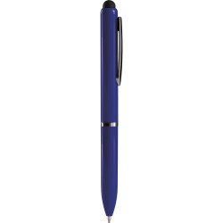 Penna a sfera con touch screen in plastica blu royal personalizzata B11230BL