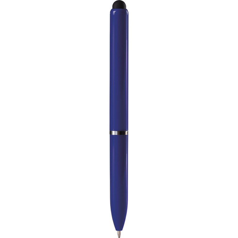 Penna a sfera con touch screen in plastica blu royal personalizzata B11230BL