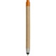 Penna a sfera con touch screen in plastica e cartone riciclato arancione personalizzata B11143A