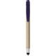 Penna a sfera con touch screen in plastica e cartone riciclato blu royal personalizzata B11143BL