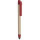 Penna a sfera con touch screen in plastica e cartone riciclato rossa personalizzata B11142R