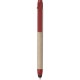 Penna a sfera con touch screen in plastica e cartone riciclato rossa personalizzata B11142R