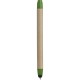 Penna a sfera con touch screen in plastica e cartone riciclato verde personalizzata B11142V