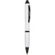 Penna a sfera con touch screen in plastica e metallo bianca personalizzata B11170B
