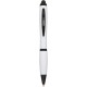 Penna a sfera con touch screen in plastica e metallo bianca personalizzata B11170B