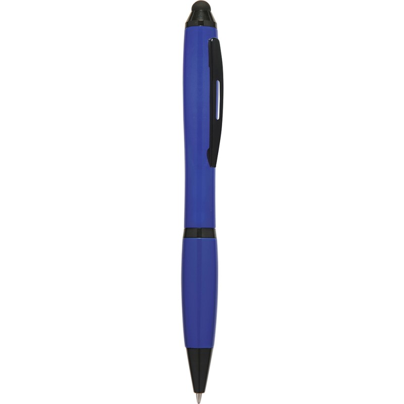 Penna a sfera con touch screen in plastica e metallo blu royal personalizzata B11170BL
