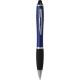 Penna a sfera con touch screen in plastica e metallo blu royal personalizzata B11193BL