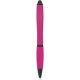 Penna a sfera con touch screen in plastica e metallo fucsia personalizzata B11170FU