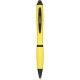 Penna a sfera con touch screen in plastica e metallo gialla personalizzata B11170G
