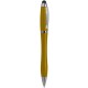 Penna a sfera con touch screen in plastica e metallo gialla personalizzata B11189G