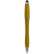 Penna a sfera con touch screen in plastica e metallo gialla personalizzata B11189G