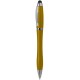 Penna a sfera con touch screen in plastica e metallo gialla personalizzata B11189G
