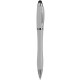 Penna a sfera con touch screen in plastica e metallo grigia personalizzata B11189GR