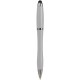 Penna a sfera con touch screen in plastica e metallo grigia personalizzata B11189GR
