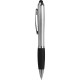 Penna a sfera con touch screen in plastica e metallo grigia personalizzata B11193GR