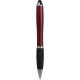 Penna a sfera con touch screen in plastica e metallo rossa personalizzata B11193R