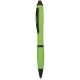 Penna a sfera con touch screen in plastica e metallo verde acido personalizzata B11170VA