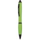 Penna a sfera con touch screen in plastica e metallo verde acido personalizzata B11170VA
