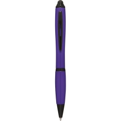 Penna a sfera con touch screen in plastica e metallo viola personalizzata B11170VL