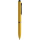Penna a sfera con touch screen in plastica gialla personalizzata B11230G