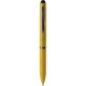 Penna a sfera con touch screen in plastica gialla personalizzata B11230G