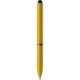 Penna a sfera con touch screen in plastica gialla personalizzata B11230G