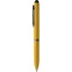 Penna a sfera con touch screen in plastica gialla personalizzata B11230G