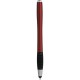 Penna a sfera con touch screen in plastica rossa personalizzata B11204R