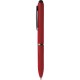 Penna a sfera con touch screen in plastica rossa personalizzata B11230R