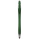 Penna a sfera con touch screen in plastica verde personalizzata B11197V
