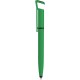 Penna a sfera con touch screen in plastica verde personalizzata B11207V