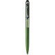 Penna a sfera con touch screen in plastica verde personalizzata B11234V