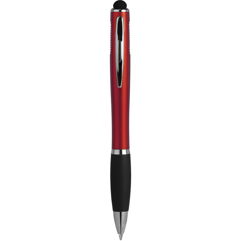 Penna a sfera con touch screen rossa personalizzata B11179R