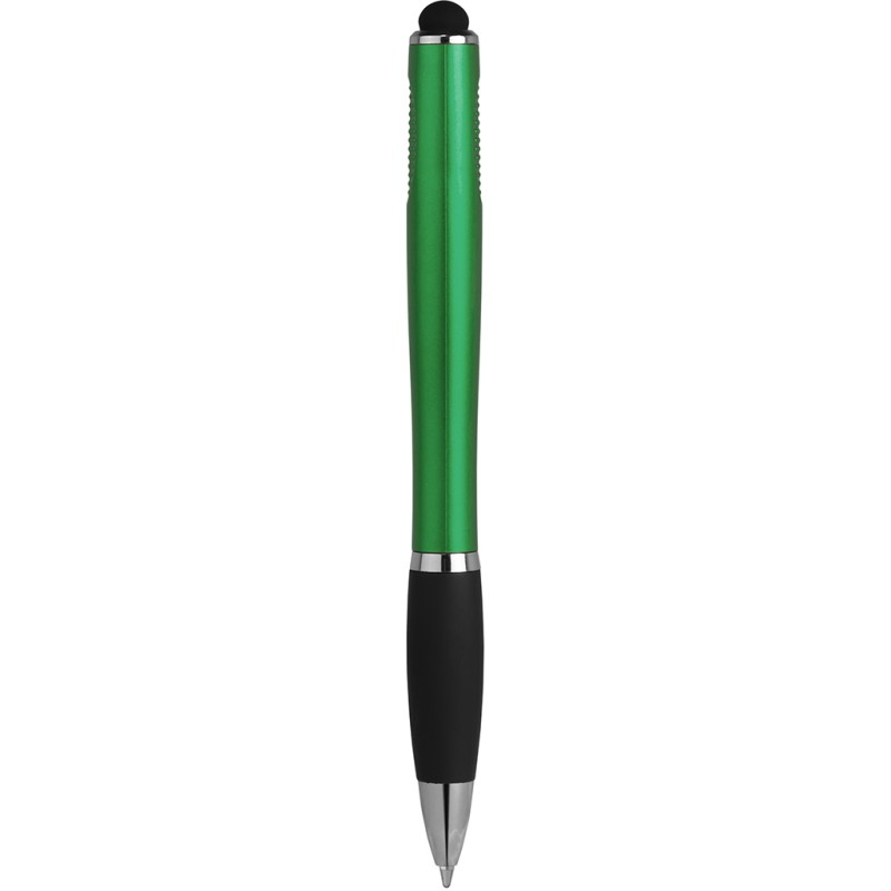 Penna a sfera con touch screen verde personalizzata B11179V