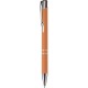Penna a sfera in alluminio e metallo arancione personalizzata B11240A
