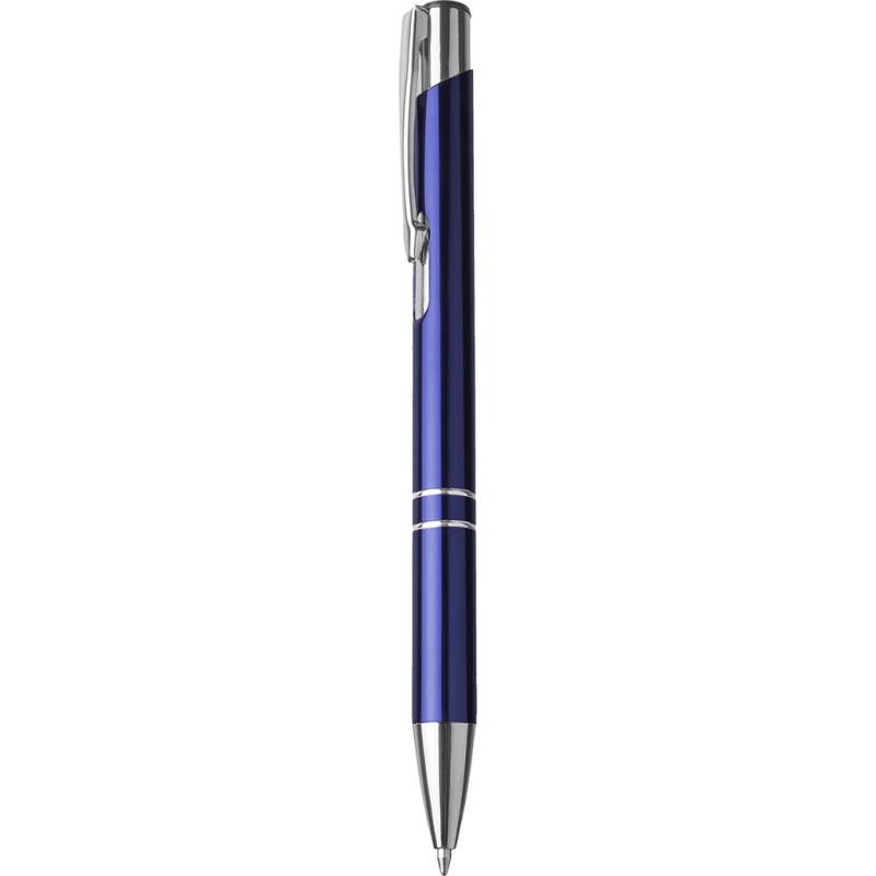 Penna a sfera in alluminio e metallo blu royal personalizzata B11239BL