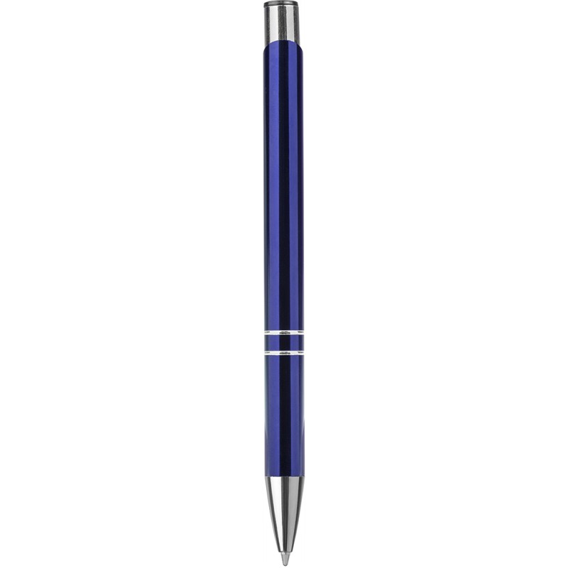 Penna a sfera in alluminio e metallo blu royal personalizzata B11239BL