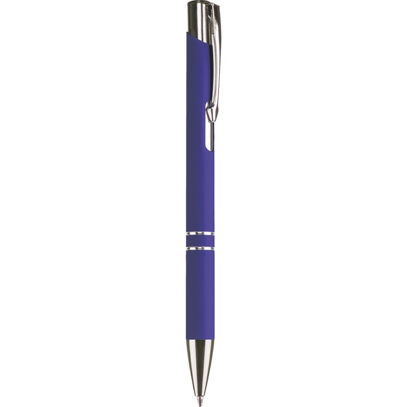 Penna a sfera in alluminio e metallo blu royal personalizzata B11240BL