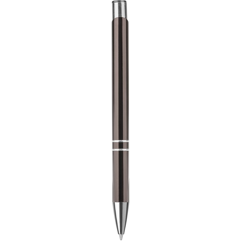 Penna a sfera in alluminio e metallo grigia personalizzata B11239GR