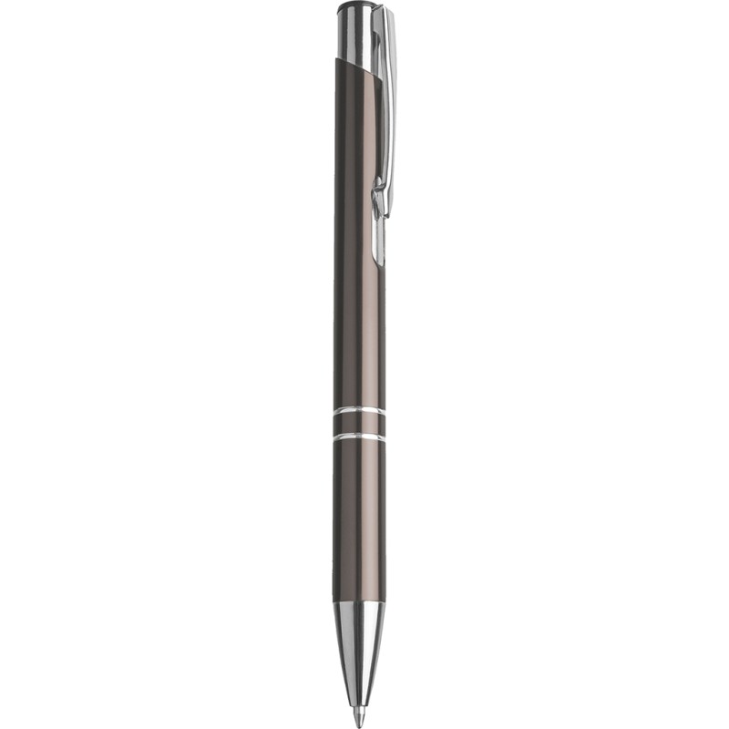 Penna a sfera in alluminio e metallo grigia personalizzata B11239GR