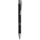 Penna a sfera in alluminio e metallo nera personalizzata B11239N