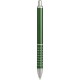 Penna a sfera in alluminio e metallo verde personalizzata B11095V