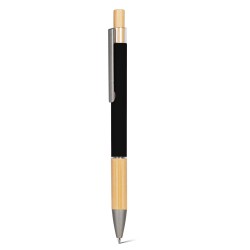 Penna a sfera in alluminio nera personalizzata B11288N