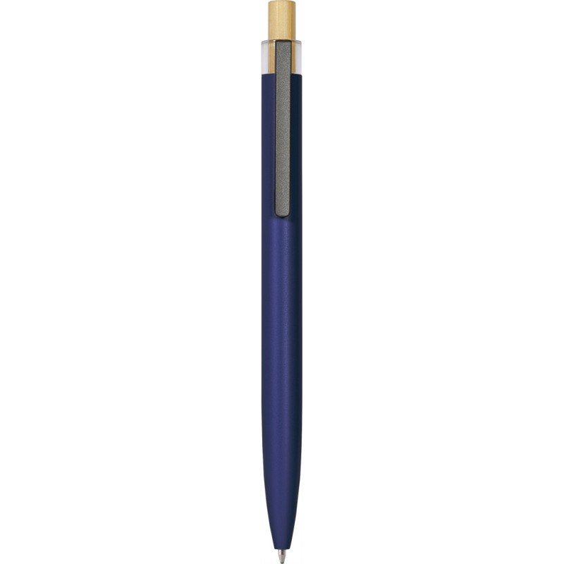 Penna a sfera in alluminio riciclato blu royal personalizzata B11281BL
